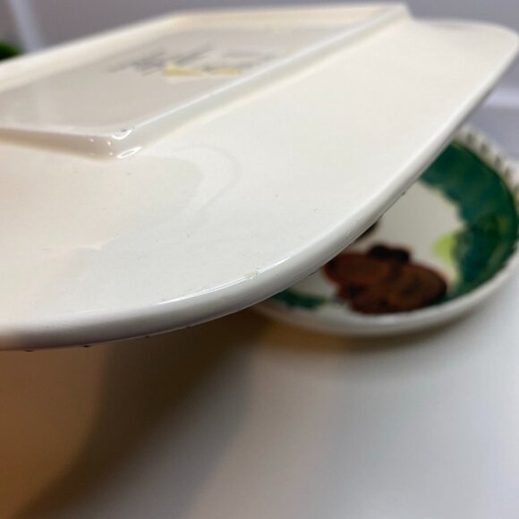 2 DEBRA CHERNIAWSKY CERAMIC PLATE Bowl MOOSE POTTERY 1996 TABLE ARTS - Picture 9 of 15